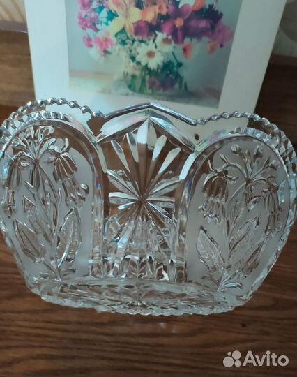 Салатник(ваза)хрустальный Колокольчики, СССР