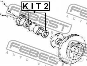 Сальник ступичный ремкомплект 50.4x68.05x7.6x12.8