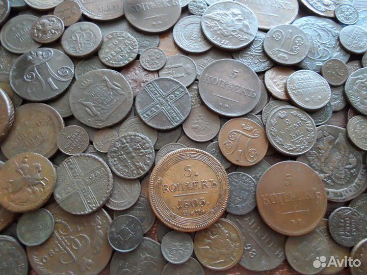Монеты царские империи от Петра до Николая 2
