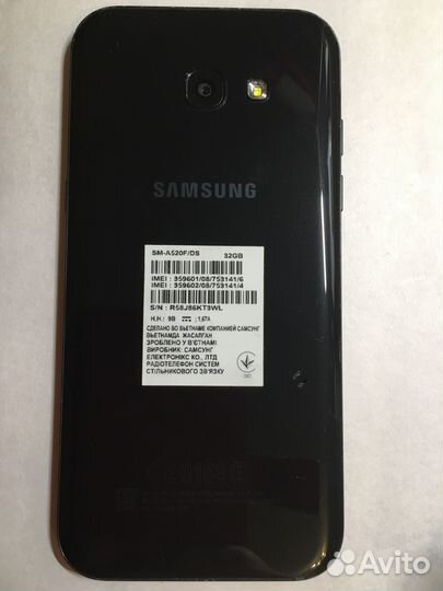 Samsung Galaxy A5 (2017) SM-A520F/DS, 3/32 ГБ