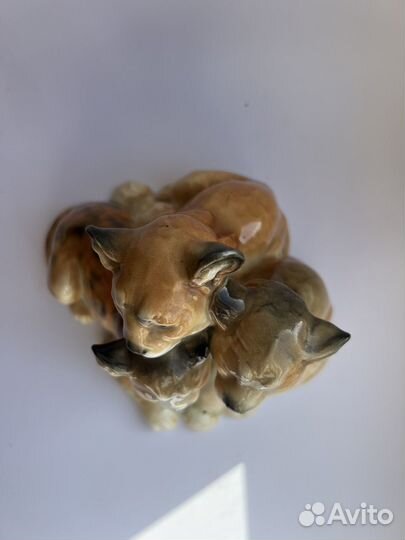 Статуэтка фарфоровое львята. Karl Ens, Германия