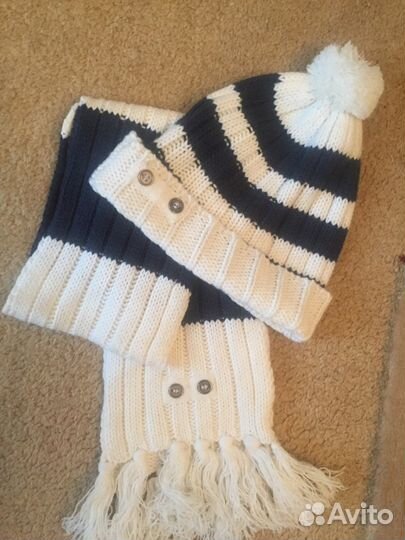 Комплект шапка, шарф