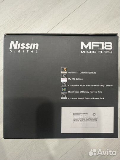 Камера Nikon d5100+Nissin MF18N Ring Flash