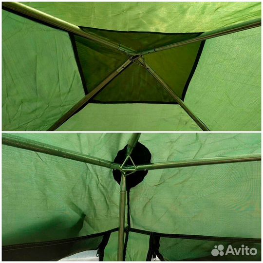 Рыболовная стационарная беседка-шатер