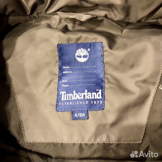 Пуховик детский Timberland
