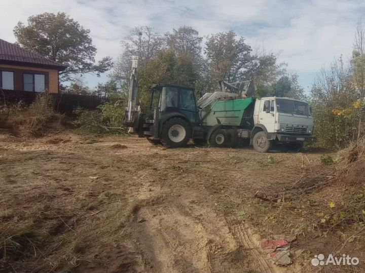 Расчистка участка, покос травы/бурьяна, спил дерев