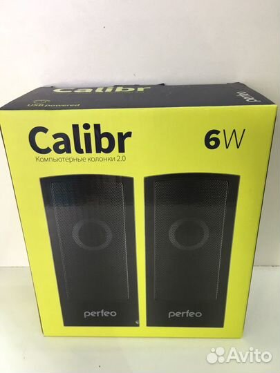 Колонки 2.0 «calibr» USB, мощность 2х3 Вт