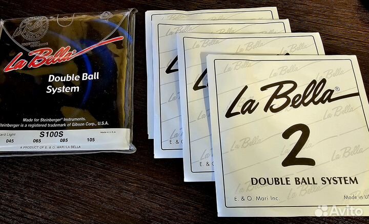 Струны для бас-гитары LA bella double ball USA