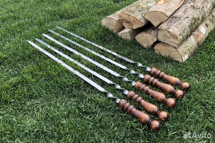 Шампура с деревянной ручкой,профессиональе шампура