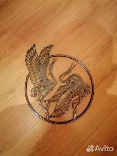 Настенное панно из металла Аисты