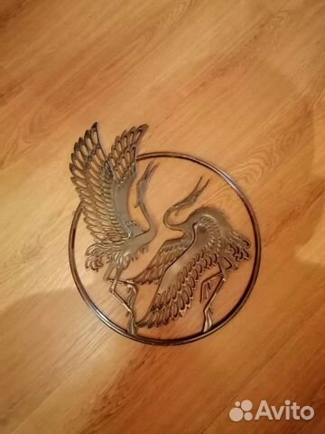 Настенное панно из металла Аисты