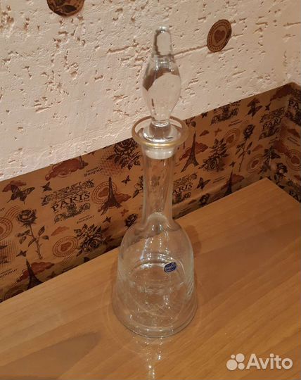 Хрустальный графин +рюмки Богемия 