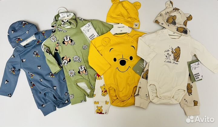 Одежда комплекты для новорожденных hm новые