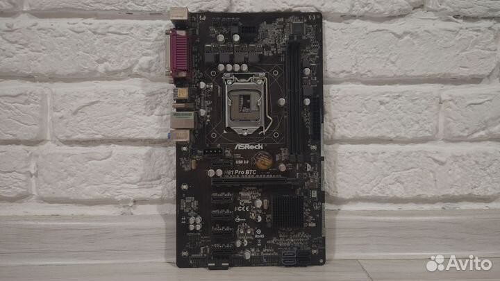 Мат. плата 1150: Asrock h81 Pro BTC