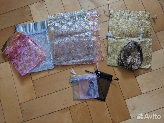 Мешочки подарочные из органов, парчи