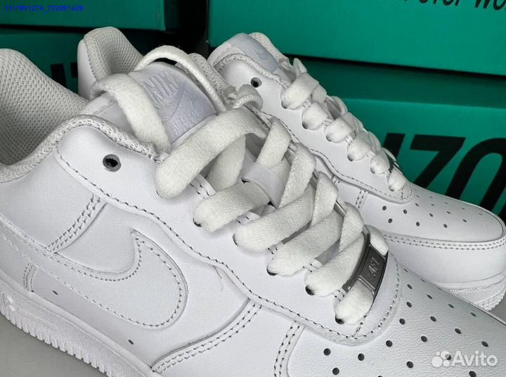 Кроссовки nike air force 1 white оригинал Poizon