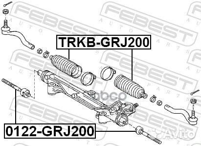 Пыльник рулевой рейки toyota land cruiser URJ20