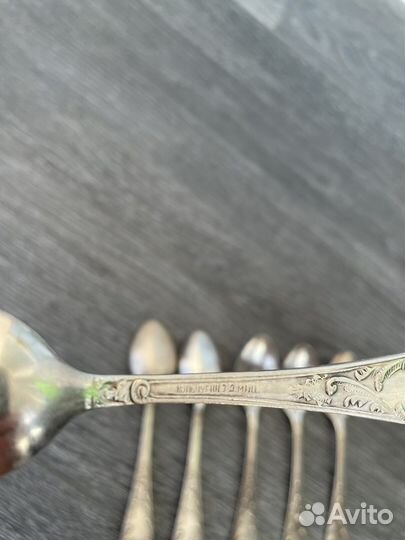Ложки чайные Кольчугино. Мельхиор. мнц