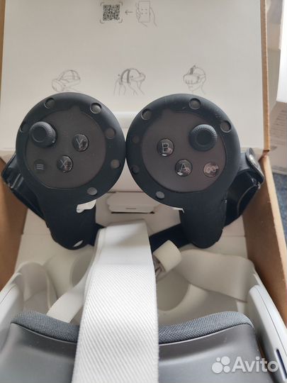 Oculus quest 3 128gb+защитные чехлы+кабель vr link