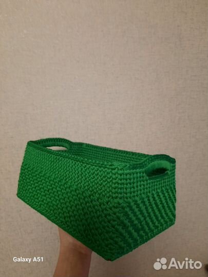 Вязаные корзинки. Ручная работа