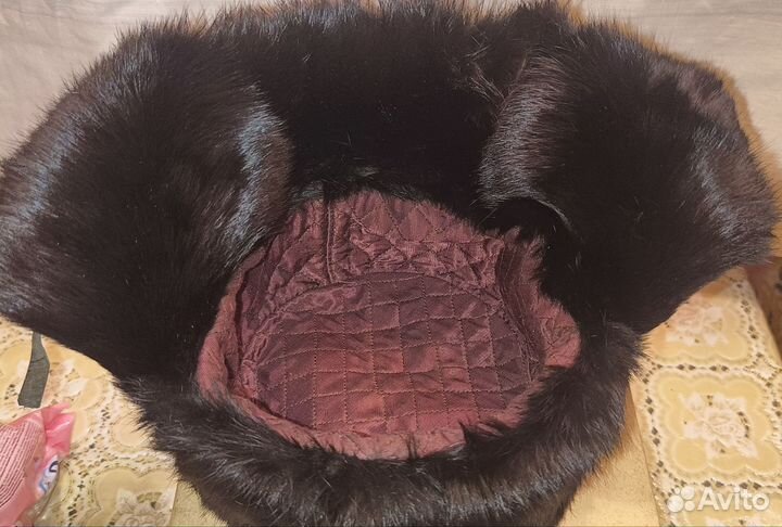 Шапка ушанка из кролика