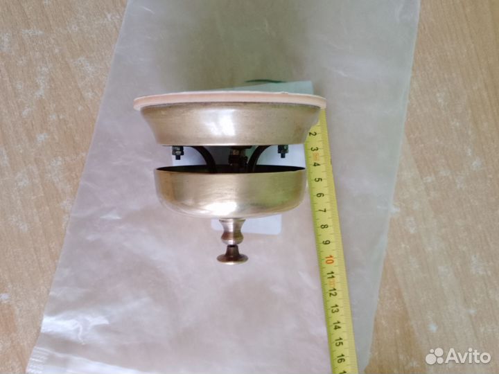 Звонок настольный латунь