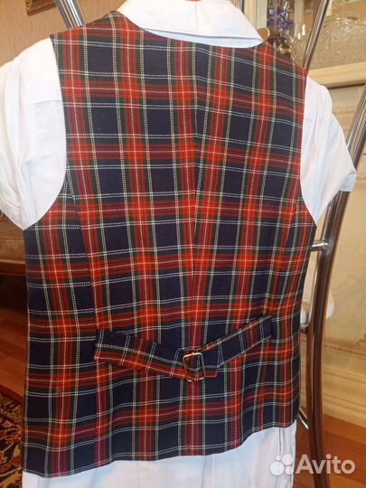 Жилет шотландка 128-134