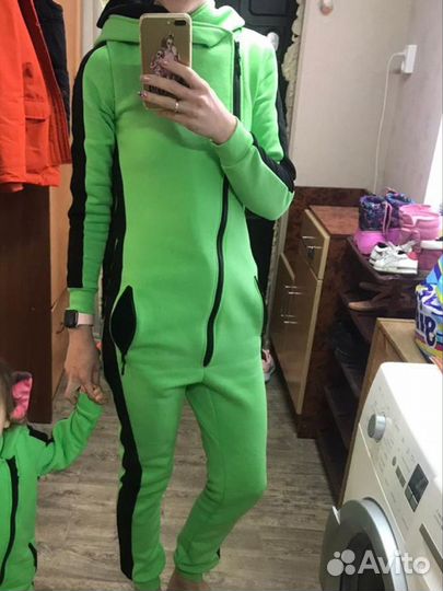 Кобинезон женский из трикотажа с начесом