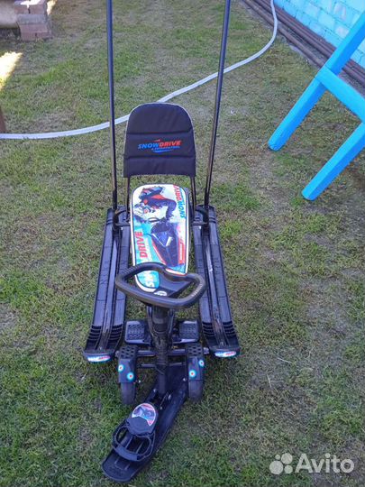 Санки 2 в 1 на лыжах и на колёсах