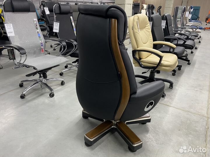 Кресло руководителя натуральная кожа