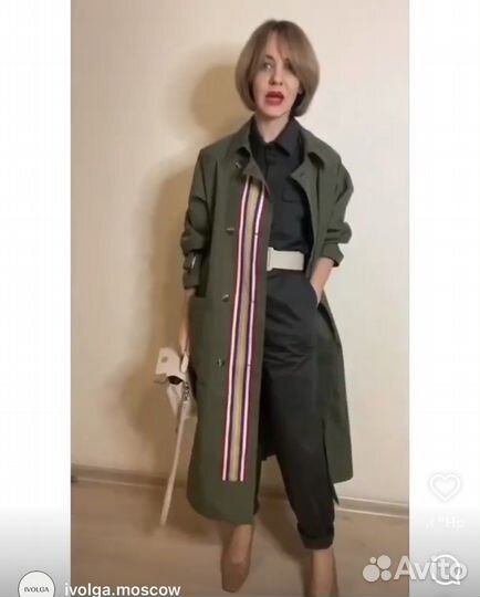 Тренч/плащ, утеплённый, новый, Иволга, 42