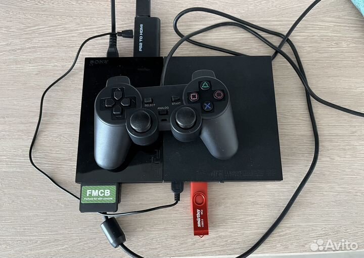 Sony ps2 slim прошитая 25 игр