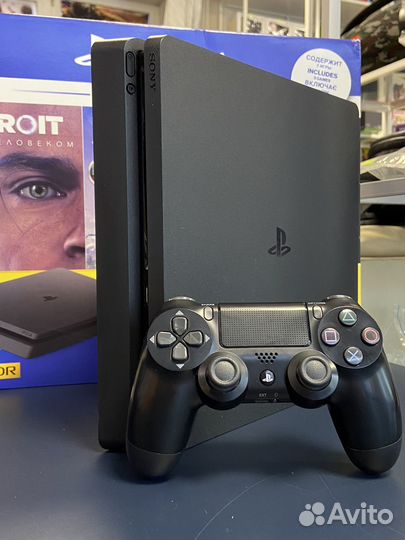 Sony Playstation 4 Slim 1tb + гарантия+ 3 игры