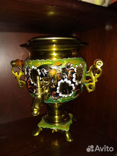 Самовар Курский расписной, автор Калинина