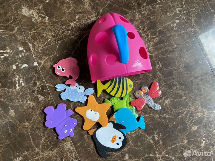 Игрушки для ванны на присосках