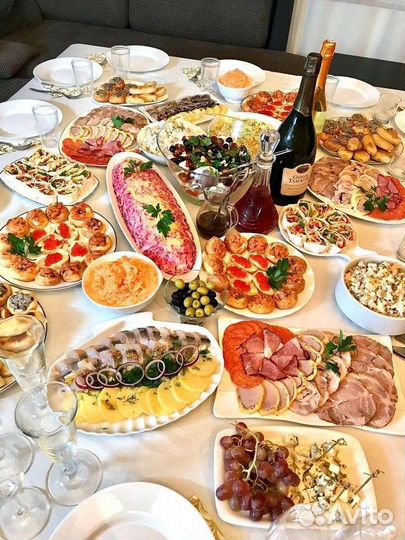 Закуски салаты десерты