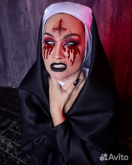 Грим на хеллоуин / гримёр / макияж / комплей