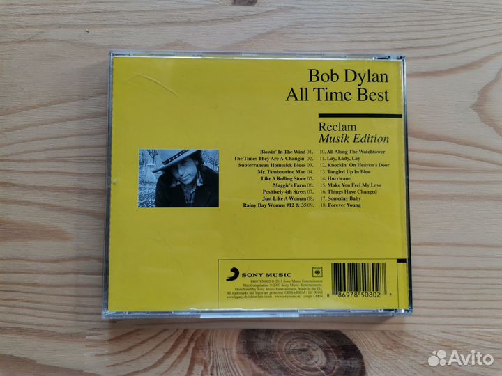 Bob Dylan - All Time Best 1CD Импортная лицензия