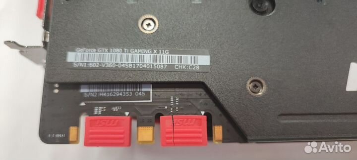 Видеокарта MSI GeForce GTX 1080 ti Gaming X 11 G