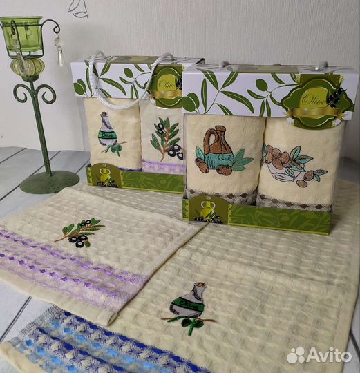 Набор полотенец 2 шт в подарочной коробке