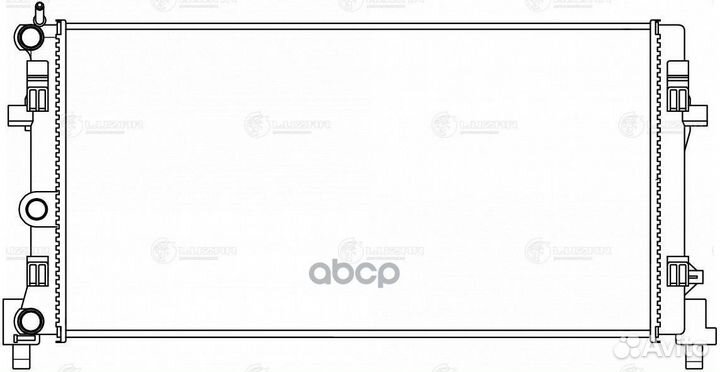 LRC 1835 luzar Радиатор охл. VW Polo Sedan (10