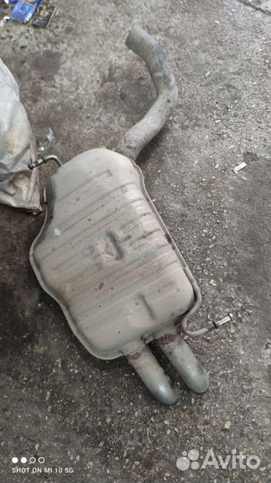 Задний глушитель Audi A4 b7