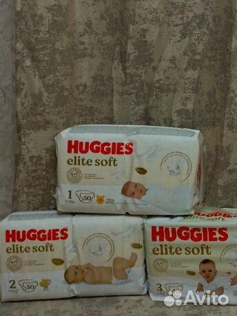Подгузники huggies elite soft 1,2,3