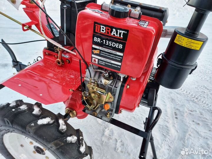Мотоблок Brait BR-135DEB дизельный 10 л.с
