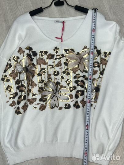 Джемпер вискоза с принтом Италия