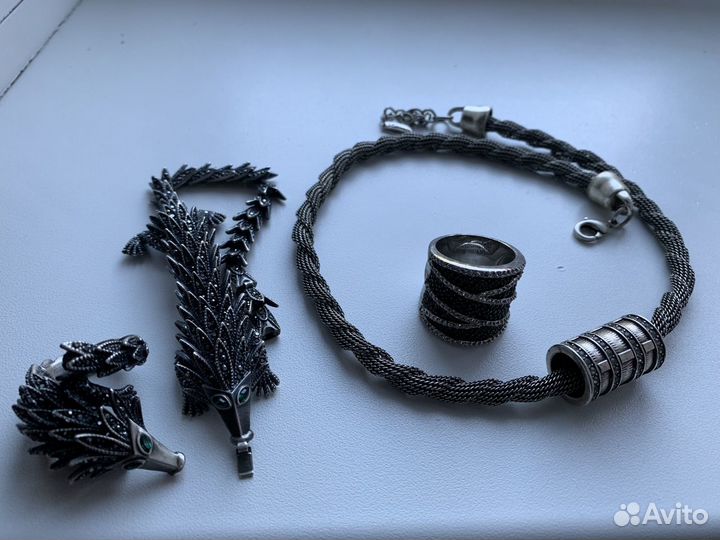 Браслет, кольца, колье