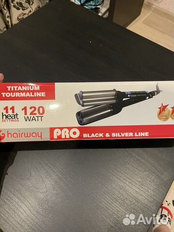 Плойка волна Hairway 04012 Black Silver Line