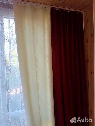 Комплект штор, новые и подушечки в подарок