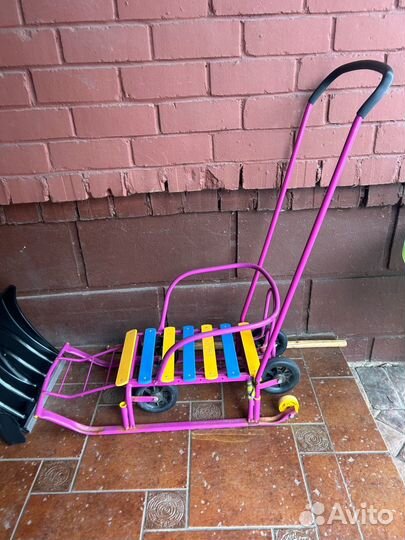 Детские санки с колесами