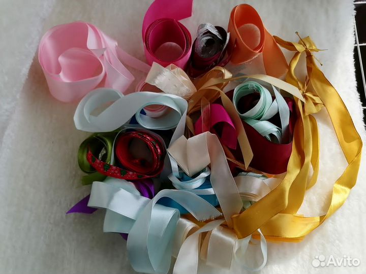 Лента атласная отрезки